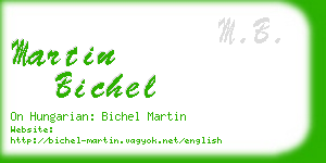 martin bichel business card